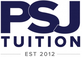 PSJ tuition logo dark blue
